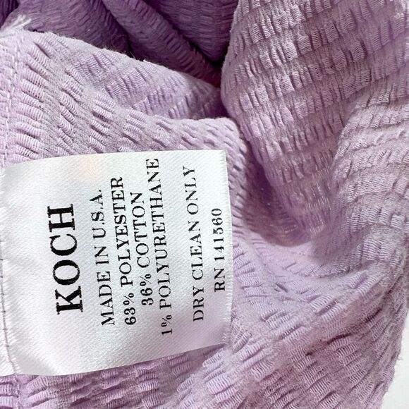 NWT Koch Lola Top Womens Medium Purple Sleeveless Cropped Flowy Silhouette - Picture 5 of 12